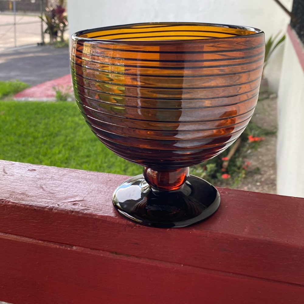 Vintage candy bowl color Brown